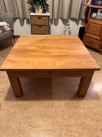 Gratis mooie teakhouten salontafel, Ophalen, Gebruikt, 100 tot 150 cm, 50 tot 100 cm