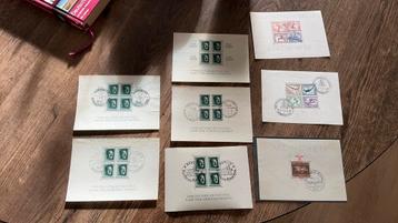 #122 mooie set van 8 blokken Duitse Rijk beschikbaar voor biedingen