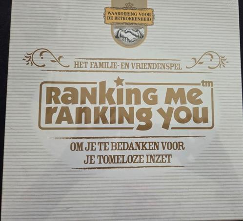 Ranking me Ranking you, Hobby en Vrije tijd, Gezelschapsspellen | Bordspellen, Nieuw, Drie of vier spelers, Vijf spelers of meer