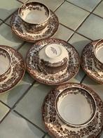 Vintage Royal Worcester Avon Scenes set bruin, Antiek en Kunst, Antiek | Servies los, Ophalen of Verzenden