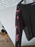 Mooie groene kakikleur trui sweater Lolaliza maat S borduur, Ophalen of Verzenden, Zo goed als nieuw, Maat 36 (S), Lolaliza