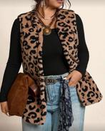 Vest Elsa Luipaard (44 tm 52), Kleding | Dames, Grote Maten, Verzenden, Nieuw, Bruin, Trui of Vest