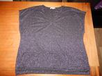 Miss Etam Plus shirt zwart met glittergaren mt 50, Verzenden, Zwart, Shirt of Top, Zo goed als nieuw