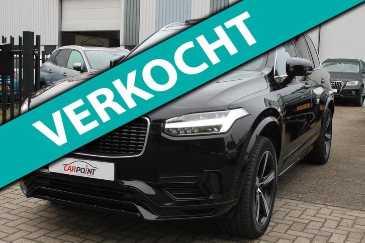 Volvo XC90 2.0 T8 Twin Engine AWD R-Design Pano 360 ACC 408P, Auto's, Volvo, Bedrijf, Te koop, XC90, 360° camera, 4x4, ABS, Achteruitrijcamera