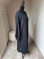 Sweatdress lange jurk van Azzurro met zakken kleur zwart, Azzurro, Verzenden, Zwart, Maat 42/44 (L)