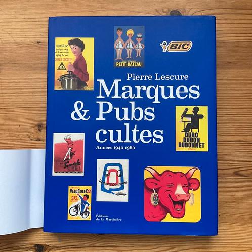 Vintage reclamebord, info merken 1940-1960  afbeeldingen, Boeken, Kunst en Cultuur | Beeldend, Zo goed als nieuw, Schilder- en Tekenkunst