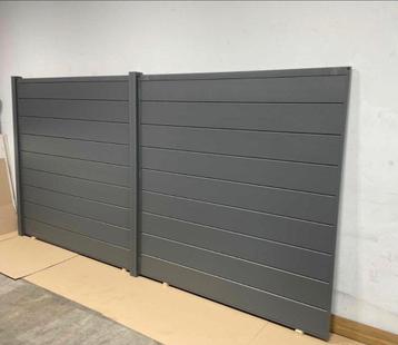 Schuttingen ALUMINIUM ANTRACIET grijs incl. ALUMINIUM PALEN beschikbaar voor biedingen