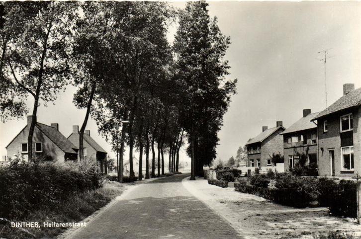 Dinther, Heilarenstraat - ongelopen, Verzamelen, Ansichtkaarten | Nederland, Ongelopen, Noord-Brabant, Voor 1920, Ophalen of Verzenden