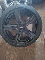 Winterbanden set met lichtmetalen velgen 205/45 R18, Ophalen, 18 inch, Gebruikt, Banden en Velgen