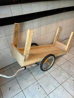 Fiets aanhanger van hout, Fietsen en Brommers, Fietsaccessoires | Aanhangers en Karren, Ophalen of Verzenden, Gebruikt, Aanhangfiets