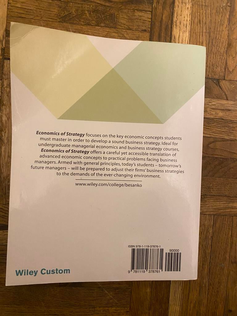 Economics of strategy 7e editie boek, Boeken, Ophalen of Verzenden, Beta, Zo goed als nieuw, WO
