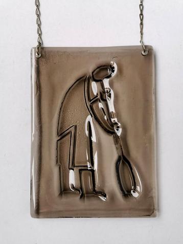Leerdam glas de glasblazer , retro vintage design raamhanger beschikbaar voor biedingen