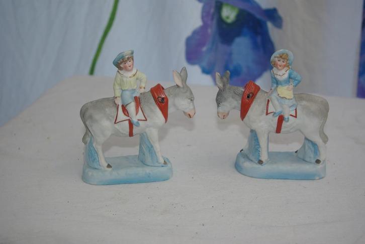 Ezeltjes met knikkopjes, Antiek en Kunst, Kunst | Beelden en Houtsnijwerken, Ophalen of Verzenden