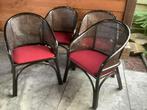 Stoelen, Huis en Inrichting, Stoelen, Ophalen, Gebruikt, Bruin, Vier