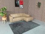 GRATIS LEVERING Loungebank Leer Taupe 240x150 REFURBISHED, Huis en Inrichting, Hoekbank, Driepersoons, Leer, Ophalen of Verzenden