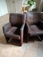 Gratis set van 6 bruine stoelen, Huis en Inrichting, Fauteuils, Ophalen, Gebruikt, 75 tot 100 cm, 50 tot 75 cm