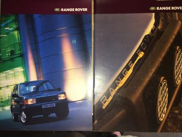 Partij verschillende Range Rover brochures/folders
