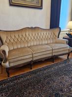 Barok bankstel met 2 fauteuils - Beige Mohair, Ophalen, Hout, Gebruikt, Barok