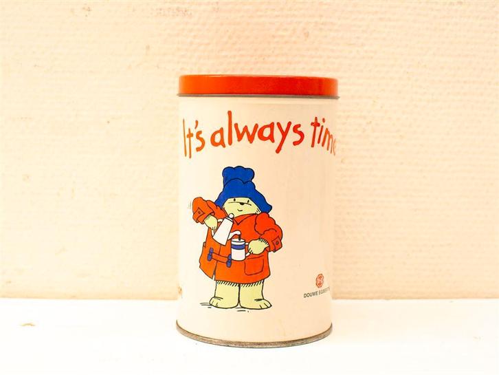 Douwe Egberts coffee blik 33777, Verzamelen, Blikken, Gebruikt, Koek(jes), Douwe Egberts, Ophalen of Verzenden