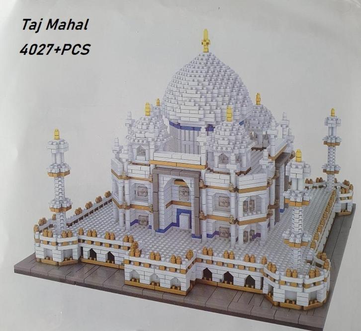 Nano blocks, Taj mahal, gebouw, 4027+ steentjes, cadeau, Hobby en Vrije tijd, Modelbouw | Figuren en Diorama's, Nieuw, 1:50 of kleiner
