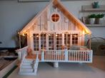 Poppenhuis strandhuis met verlichting 1:12, Verzamelen, Poppenhuizen en Toebehoren, Ophalen, Zo goed als nieuw, Poppenhuis