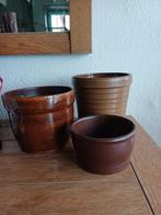 3 Keramische Bloempotten - Diverse Maten, Tuin en Terras, Gebruikt, Rond, Ophalen of Verzenden, Balkon