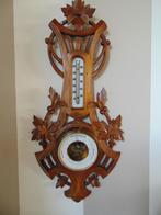 Barometer houtsnijwerk, Audio, Tv en Foto, Weerstations en Barometers, Ophalen of Verzenden, Zo goed als nieuw, Barometer