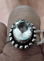 Ring met Stralende Topaas stenen ring NIEUW, Wit, Ophalen of Verzenden, Zo goed als nieuw, 17 tot 18