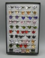 50 Dames Ringen - Diverse Kleuren & Modellen - Verstelbaar, Sieraden, Tassen en Uiterlijk, Ringen, Overige materialen, Overige kleuren