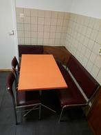 Retro eethoek. Vintage, Huis en Inrichting, Complete eetkamers, Ophalen of Verzenden, Gebruikt, Retro, Minder dan 4 stoelen