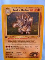 Brock's Rhydon 2/132 - Gym Heroes (1st edition), Gebruikt, Losse kaart, Verzenden