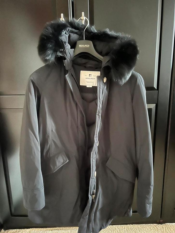 Originele woolrich jas, Kleding | Heren, Jassen | Winter, Zo goed als nieuw, Zwart, Ophalen of Verzenden