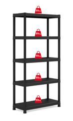 Sencys Opbergrek PVC zwart 40 x 90 x 182 cm, Ophalen, Zo goed als nieuw