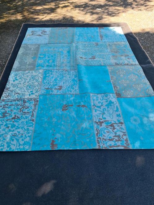 Nieuw vloerkleed patchwork turquoise 240x170cm €30, Huis en Inrichting, Stoffering | Tapijten en Kleden, Nieuw, 150 tot 200 cm