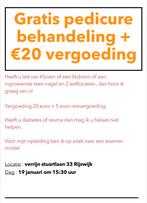 Gratis pedicure behandeling in Rijswijk, Overige uren, Overige niveaus, Starter, Overige vormen