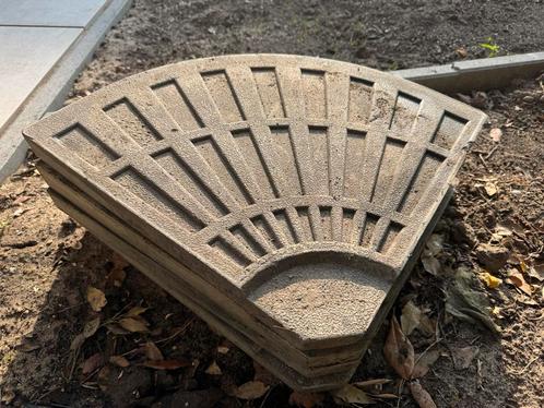 TE KOOP: 4x Parasol gewichten/- tegels, Tuin en Terras, Parasols, Zo goed als nieuw, Parasolvoet, Ophalen