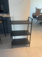 Zwart metalen open kast – industrieel & minimalistisch, Ophalen, Zo goed als nieuw