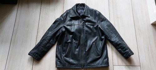 Leren herenjas zwart maat XL, Kleding | Heren, Jassen | Zomer, Gedragen, Maat 52/54 (L), Zwart, Ophalen of Verzenden