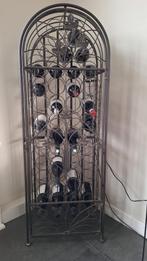 uniek WIJNREK van smeedijzer, Huis en Inrichting, Woonaccessoires | Wijnrekken, Ophalen, Zo goed als nieuw, 25 flessen of meer