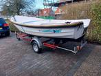 Garda 430 sloep visboot met trailer en 4 pk mercury 4 takt, Watersport en Boten, Vis- en Consoleboten, Gebruikt, Tot 10 pk, Aluminium