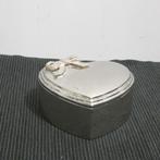 Silver plated doosje in vorm van een hart [464], Antiek en Kunst, Ophalen of Verzenden