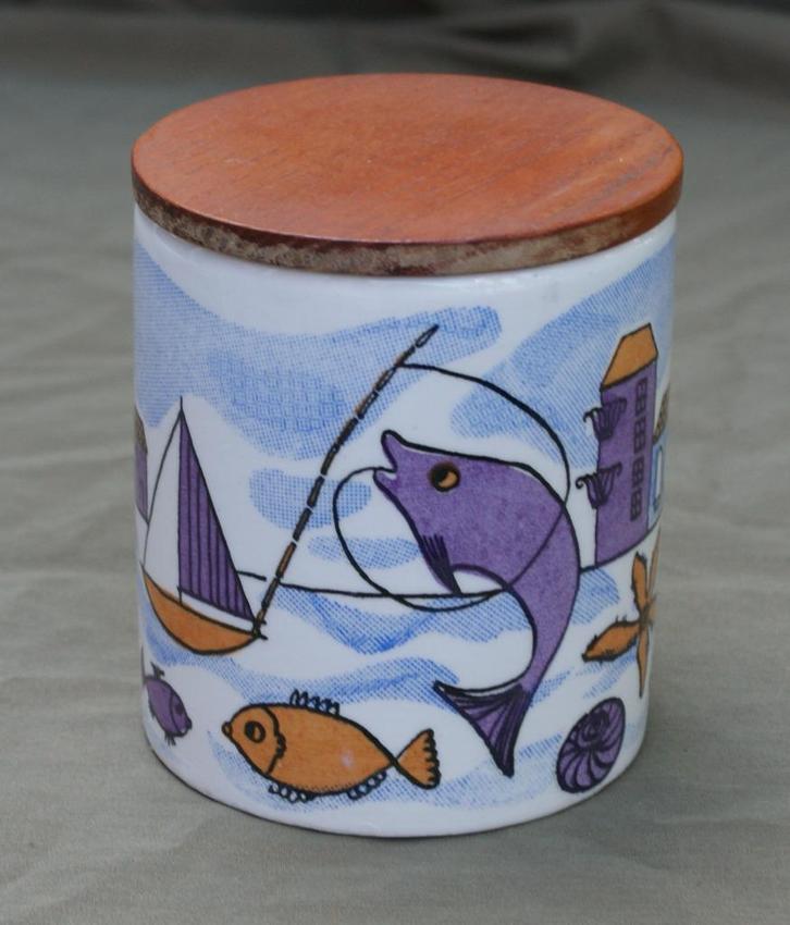 SMF Schramberg Dekselpot jaren 60, Antiek en Kunst, Curiosa en Brocante, Ophalen