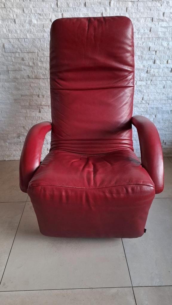 Jori relaxfauteuil (Beschrijving goed lezen!), Huis en Inrichting, Fauteuils, Gebruikt, Leer, 50 tot 75 cm, 75 tot 100 cm, Ophalen