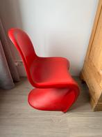 Verner Panton stoel van het merk Vitra in de kleur rood, Huis en Inrichting, Stoelen, Kunststof, Design, Ophalen of Verzenden