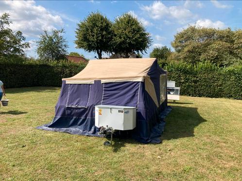 Vouwwagen Odyssee Trigano, Caravans en Kamperen, Vouwwagens, Trigano, tot en met 5, Blauw, Aanwezig, Ophalen