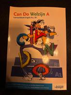 Can Do Welzijn A - Leerboek Engels A2/B1, Boeken, Studieboeken en Cursussen, Ophalen of Verzenden, Zo goed als nieuw, MBO