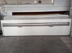 Bedbank ikea, incl matrassen en bodems, Overige materialen, 90 cm, Gebruikt, Wit