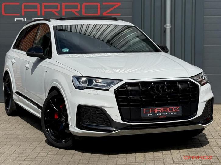 Audi Q7 55 TFSI quattro S Line 7p Pano ACC Trekhaak Camera, Auto's, Audi, Bedrijf, Te koop, Q7, 4x4, ABS, Achteruitrijcamera, Adaptive Cruise Control
