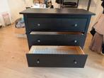 Hemnes Ladekast Zwart, Huis en Inrichting, Ophalen, Gebruikt, 100 tot 150 cm, Grenenhout