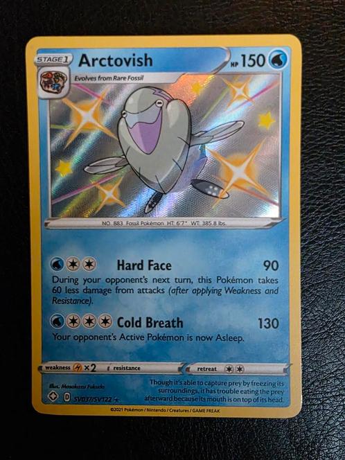 Arctovish SV037 sword shield shining fates shiny, Hobby en Vrije tijd, Verzamelkaartspellen | Pokémon, Nieuw, Losse kaart, Ophalen of Verzenden